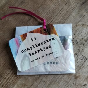 Complimentenkaartjes set van 11 kaartjes