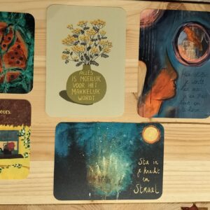 set van 6 spreukkaarten